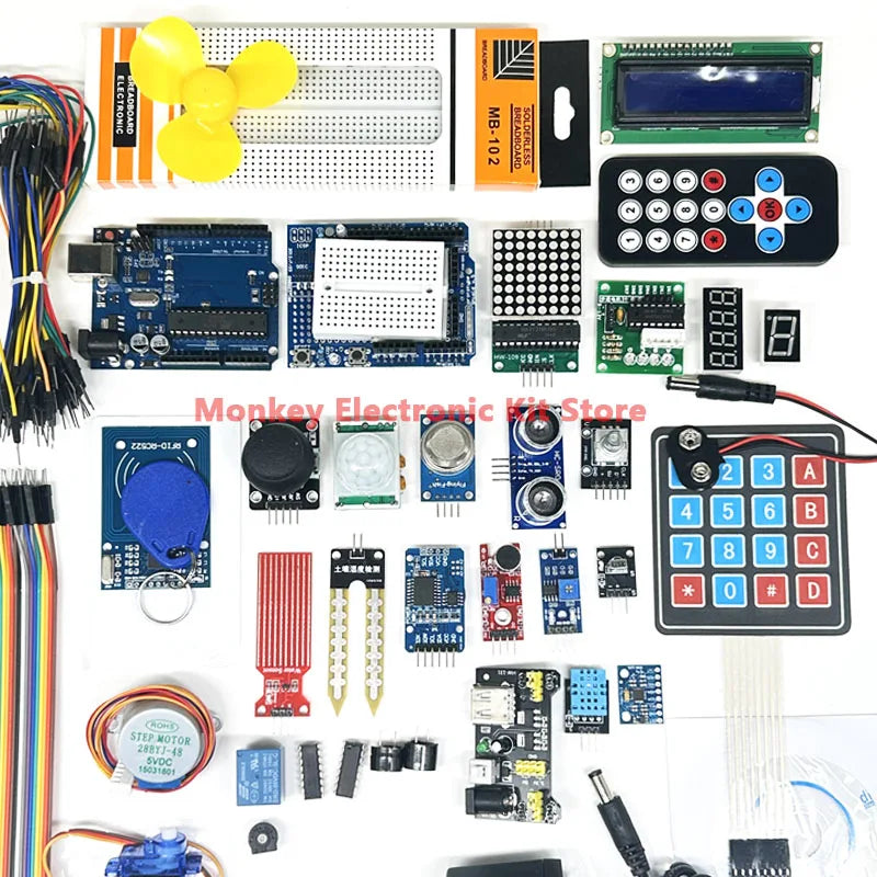 Full Version Starter Learning Kit fo R3 Board Programming Project DIY Electronics Laboratory Smart Beginner Kit for R3 IDE