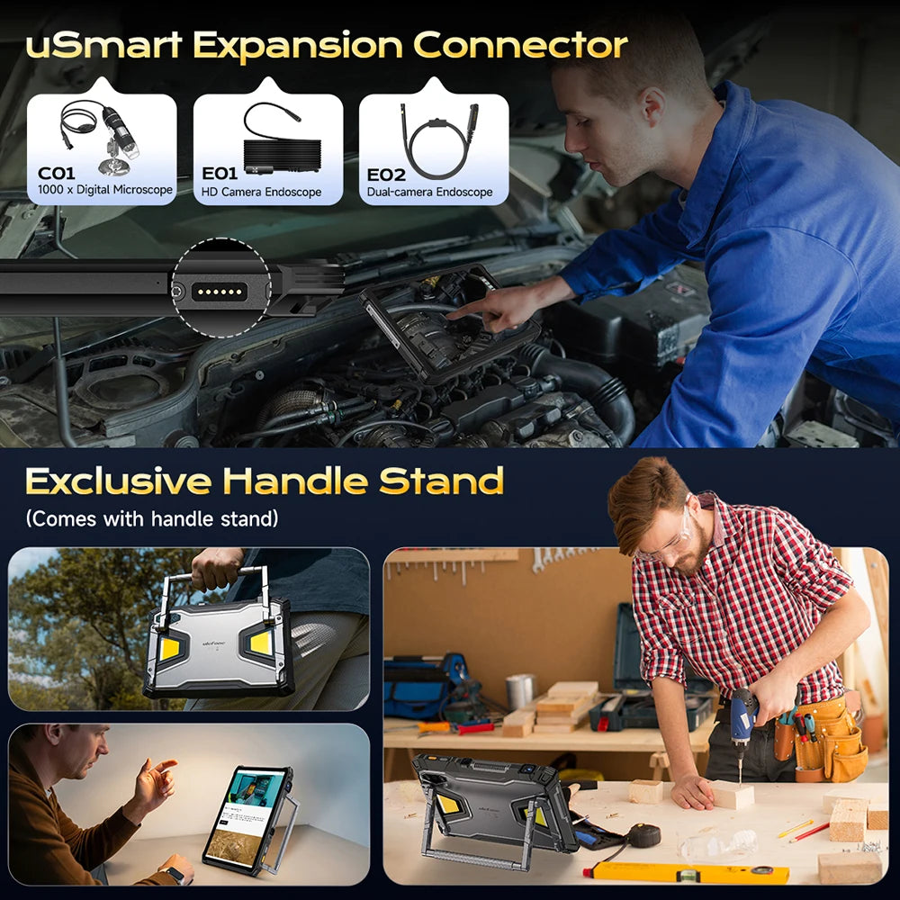 【Ships from US】Ulefone  Rugged Tablet Armor Pad 5 Ultra 5G, Portable Projector 200LM ,24200 mAh ,120W Up to 12GB +512GB ,Andro