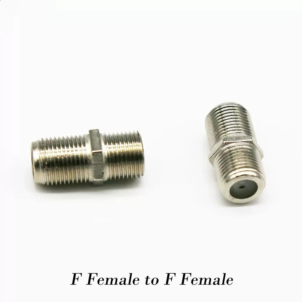 10pcs/Pack Practical F Type Coupler UHF Adapter Connector Female F/F Jack RG6 Coax Coaxial Cable Used In Video High Quality