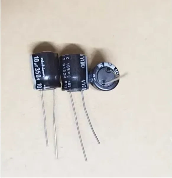 10Pcs/100Pcs 350V10uF Black Series 10X12mm 105° High Quality Electrolytic Capacitors