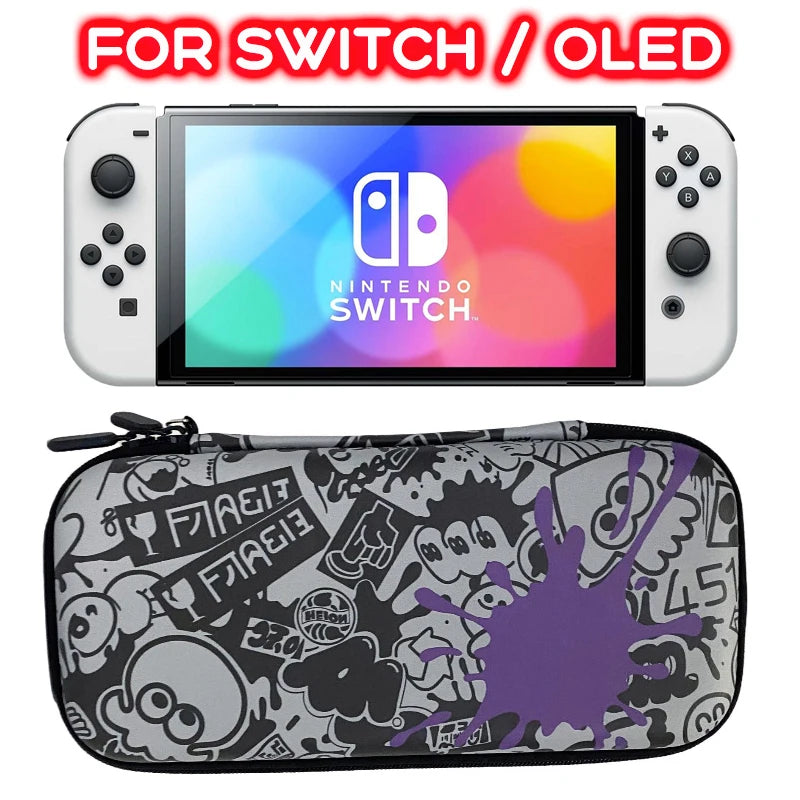 Carrying Case For Switch 2 / Switch / OLED Model, Lightweight Waterproof Protective Storage Case Pouch for NS2/NS/OLED