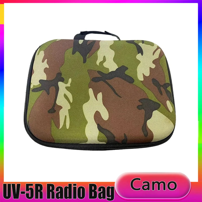 UV-5R Walkie Talkie Hunting Bag Case M-5R Radio Carring Handbag Storage Box Black Or Camo For Baofeng UV-5RTP UV-5RE 5RA TH-UV3R