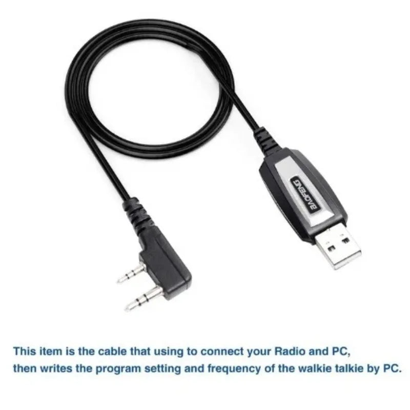 Baofeng USB Programming Cable with Driver CD for UV-5RE UV-5R Pofung UV 5R Uv5r 888S UV-82 UV-10R Two Way Radio Walkie Talkie
