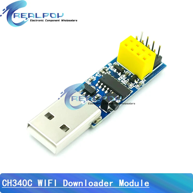 CH340C USB ESP8266 ESP-01 ESP01S Prog WIFI Downloader Module Developent Board for Arduino Programmer Adapter