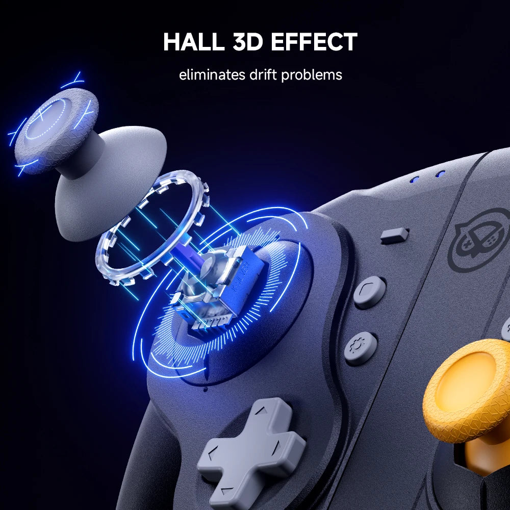 NYXI for Switch2 Wizard Bluetooth Game Controller Wireless Gamepad Black Joypad