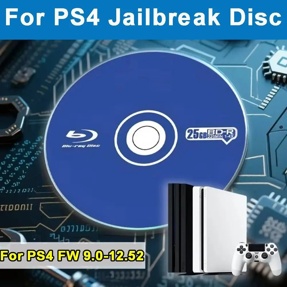 All-in-One Jailbreak Disc for Firmware 9.0–12.52 – 1-Click Boot, No PC Required, Supports Homebrew & Backup Games