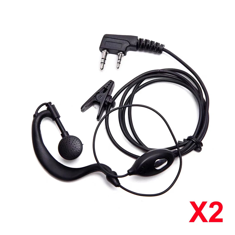 Walkie Talkie Headset K-Plug Earpiece For Baofeng UV-5R BF-888S UV-16 UV-5RH UV-20 QuanSheng UV-K5 UV-K6 Two Way Radio Accessory