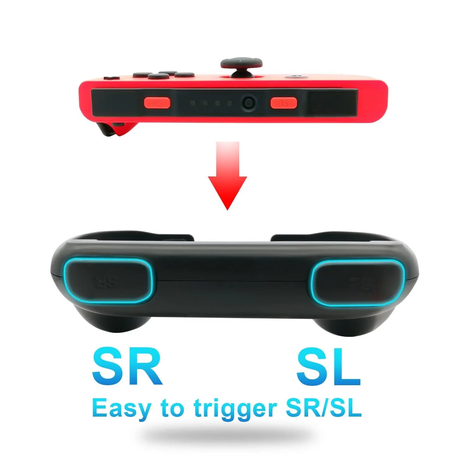 DOBE Handle Grip Accessories TNS-851B for Switch Joystick Grip,Used For the Left&Right Controller