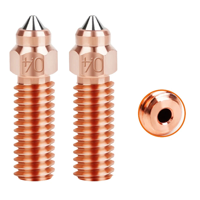 Nozzle For Creality K1 Max Ender 3 V3 KE CR-M4 Bimetal Plated Copper Hard Steel Brass For Vyper Kobra Sovol SV06 Plus/SV07