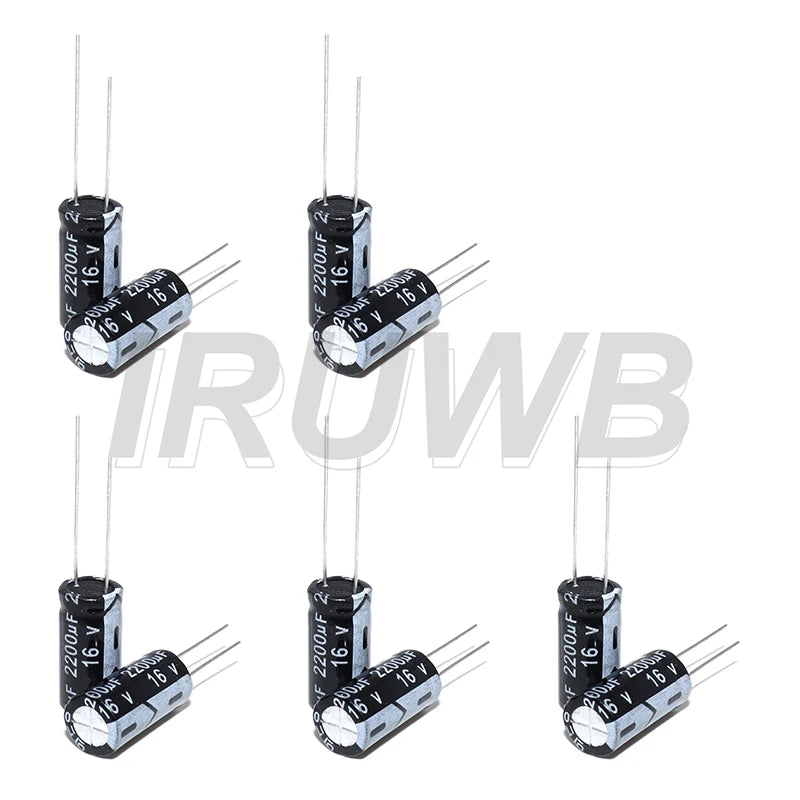 10pcs 2200uF 16V 2200MFD 16Volt Aluminum Electrolytic Capacitor Radial 16v2200mf 16v2200uf