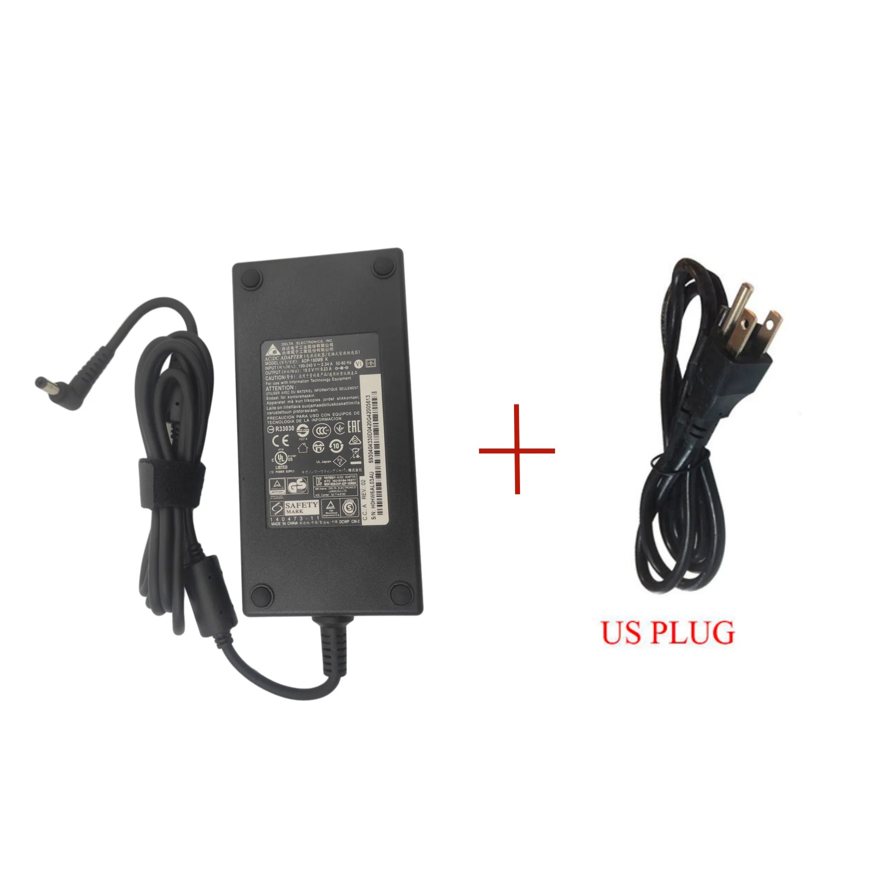180W Charger 19.5V 9.23A 5.5*2.5MM Laptop Power Supply for MSI GF75 Thin 10SCS 10SCSK 10SCSR 10SD 10SDK 10SDR 10SE 10SEK 10SER