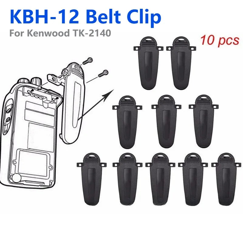 10PCS Kenwood KBH-12 Battery Belt Clip for TK3160 TK2160 TK3140 TK2140 TK3170 TK2170 TK3148 TK3178 TK3360 TK2360 Walkie Talkie