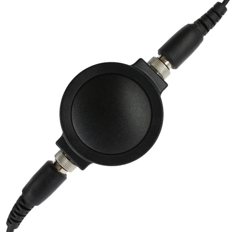 Baofeng UV-5R Walkie Talkie Tactical Round Big PTT Mic Earpiece Throat Headset Microphone NATO Plug for UV-82 888S Kenwood Radio