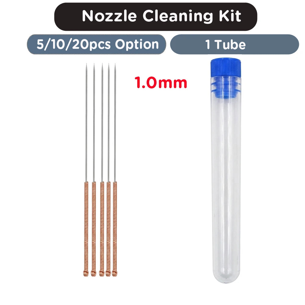 3D Printer Tools Stainless Steel Nozzle Cleaning Needles E3D V6 Nozzle MK8 Nozzle Drills Needle For 3D Printer Ender 3 V2 Parts