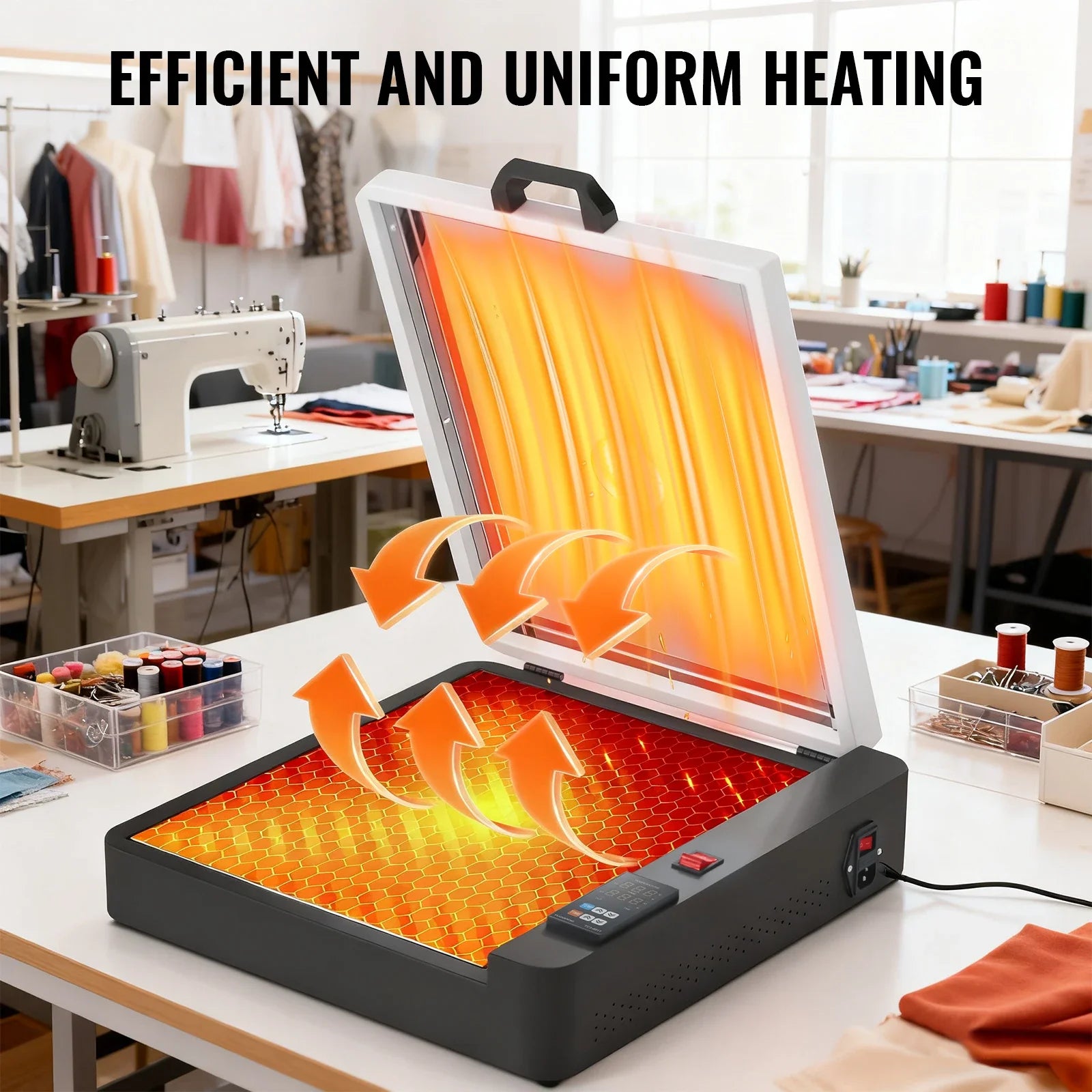 SIHAO A3 DTF Oven Dryer with Temperature Control DTF Oven Curing Heater Transfer Hot Melt Powder Shaker Printer