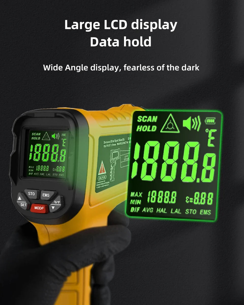 BSIDE H3 Infrared Thermometer Gun -50~1400°C Non-Contact