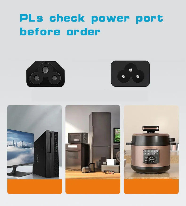 Short AC Power Cord C5 Plug EU AU US UK AC Power Cable IEC320 C5 Cloverlea Power Lead for Laptop Power Adapter Monitor Projector