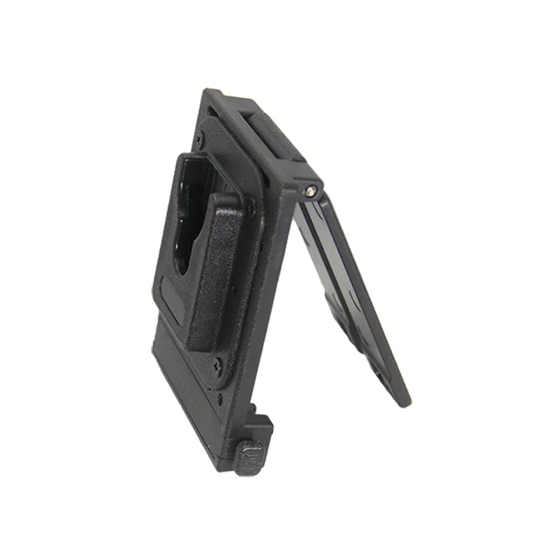 Tactical belt bracket for walkie-talkies, Handset modified with back clip, quick-release MOLLE dual-slot clip-style waist Clamp
