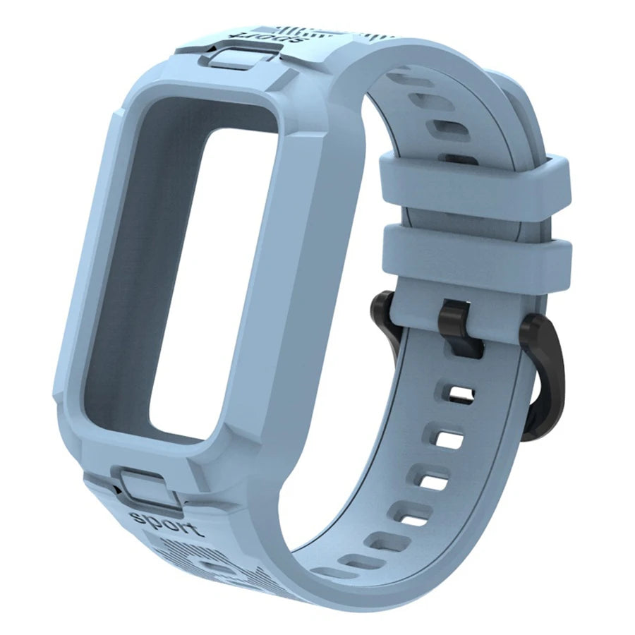Case+Silicone Strap For Xiaomi Smart Mi Band 9 8 Active Accessories Sports Integrated Bracelet Correa+Cover For Redmi Band 3 2