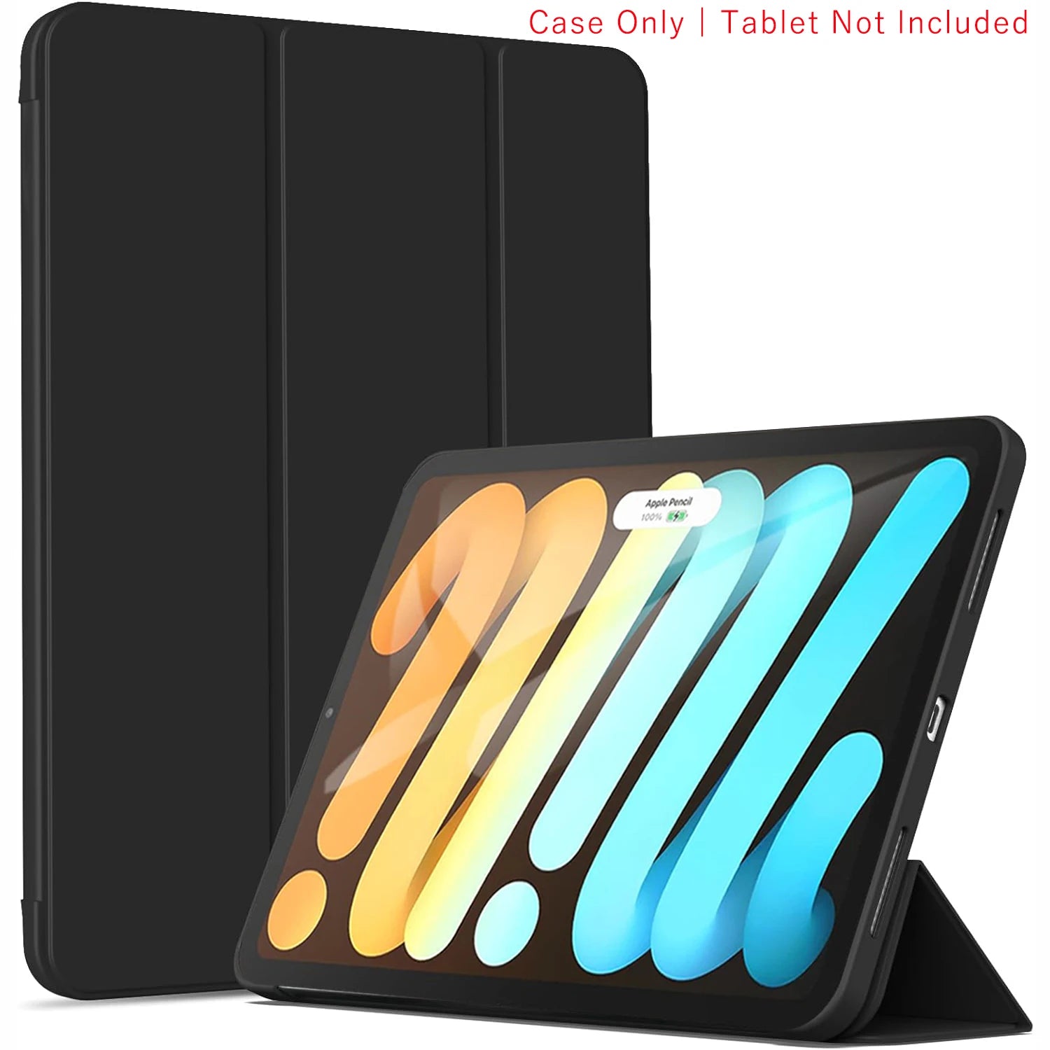 Tri-fold Flip Case For iPad Mini 6 7 (A17 Pro) 8.3'' 2024 2021 A2568 A2995/A2996 AMagnetic Stand PU Leather Protective Cover