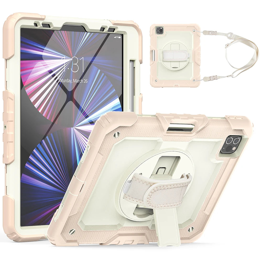 Heavy Duty for iPad Case 10.2 9th Generation Cover For 2022 iPad 9.7 Air 5 2 3 4 10.9 10.5 2021 Pro 11 12.9 Mini 6 5 Smart Cover