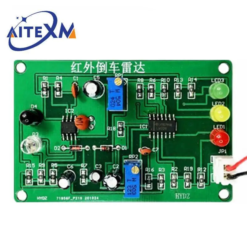 Infrared Reversing Radar DIY Kit Electronic Production Range Sensing Reminder Obstacle Avoidance Sensor Student Training