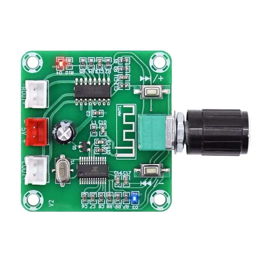 XH-A158 Ultra Clear Bluetooth 5.0 Audio Power Amplifier Board Pam8403 Small Power DIY Wireless Speaker Amplifier Board 5W*2