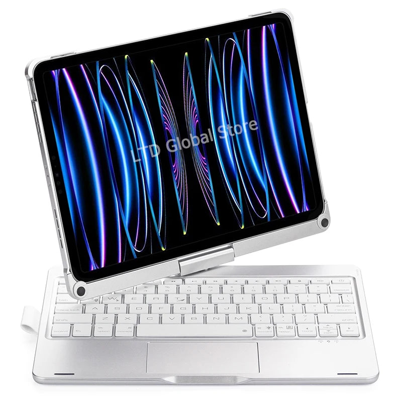 Bluetooth Magic Keyboard Case For iPad Pro 11 2022 2021 2020 2018 Air 5 4 10.9 6 7 8 11 inch 2026 2025 2024 Tablet Case Keyboard