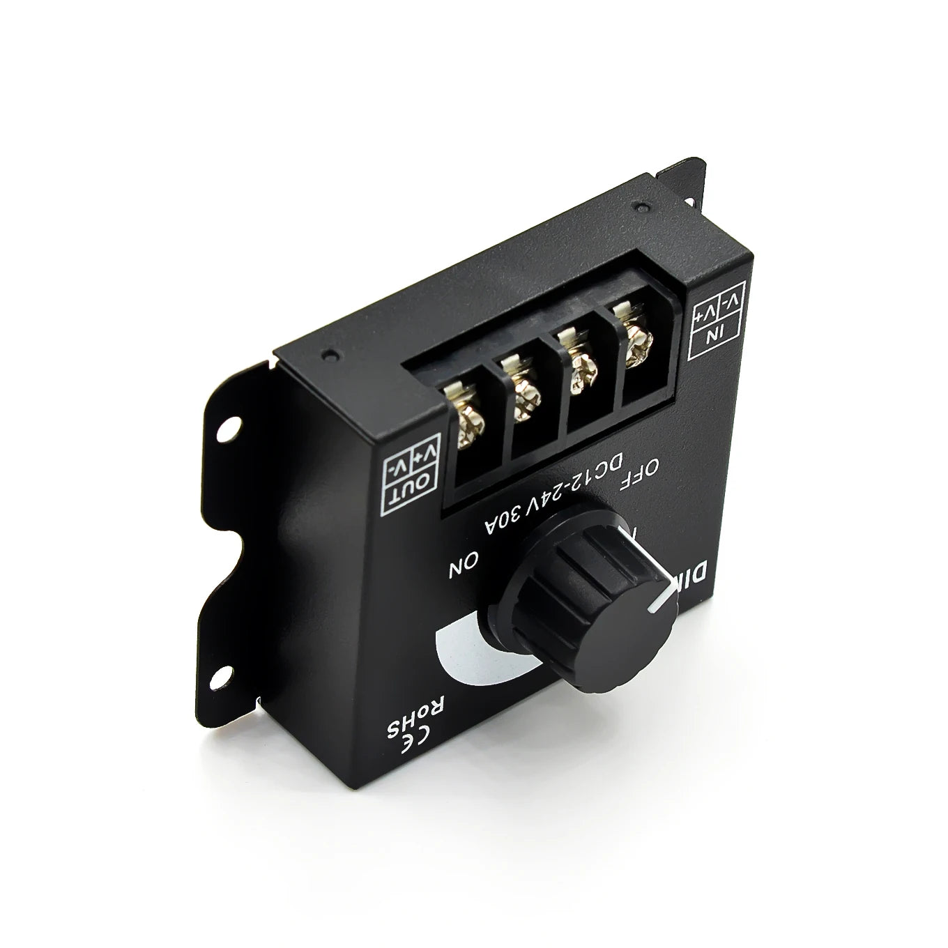 DC12-24V 30A Knob Dimmer Brightness Adjustment Stepless Dimming Switch Controller for 3528 5050 COB SMD LED Strip Light