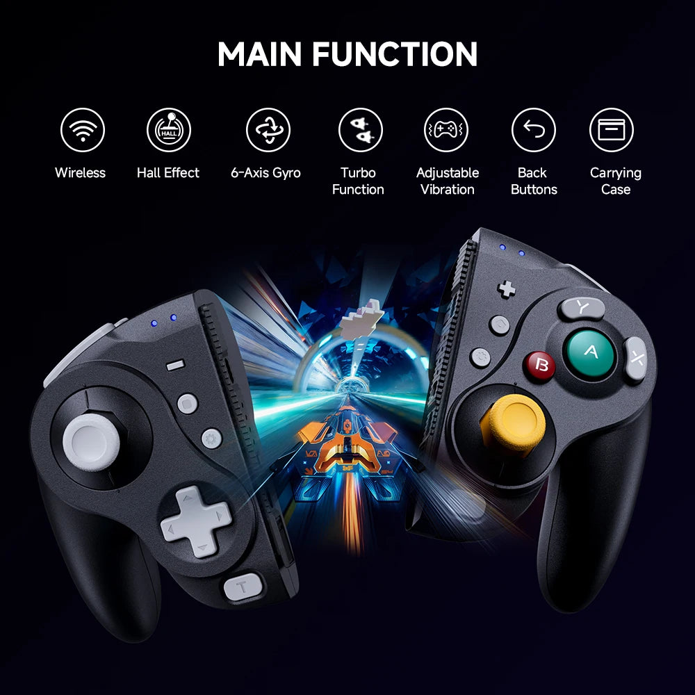 NYXI for Switch2 Wizard Bluetooth Game Controller Wireless Gamepad Black Joypad