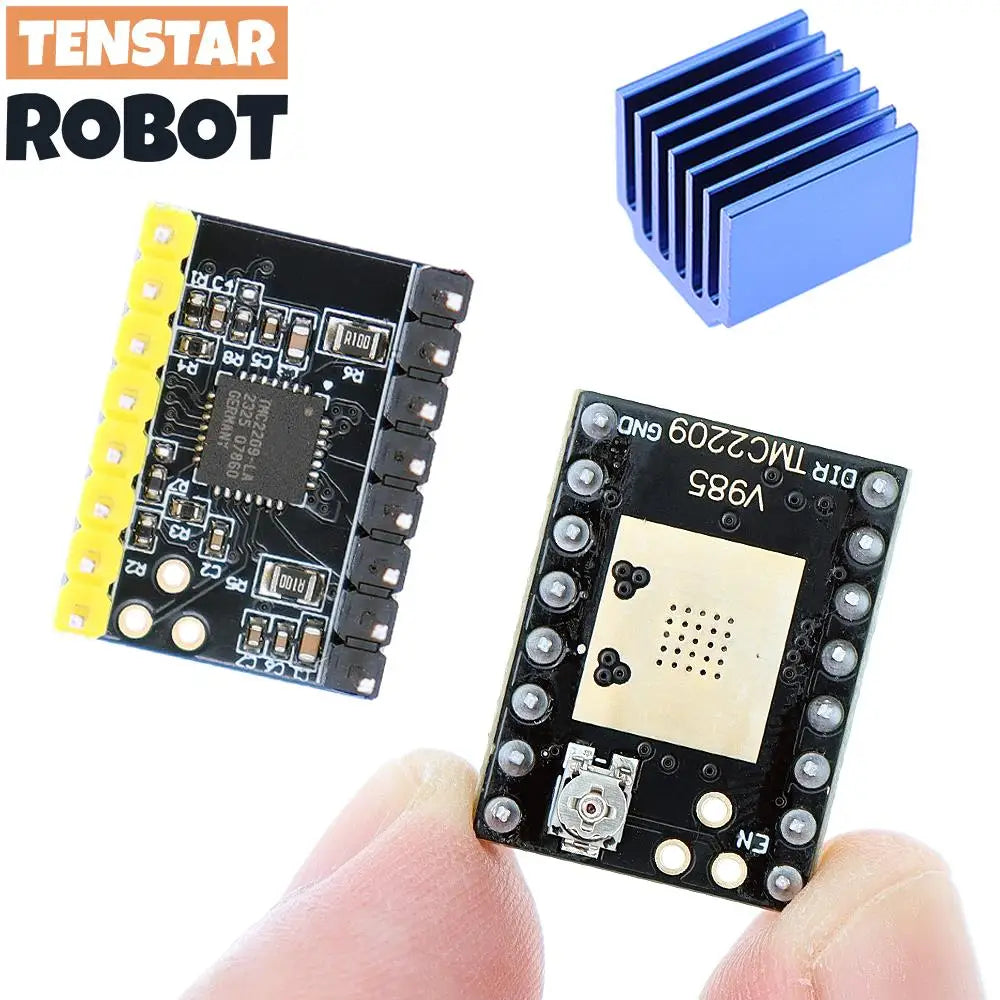 TENSTAR 4pcs TMC2209 Module V2.0 With Heat Sink Stepper Motor Driver 2A 3d Printer Parts 256 Subdivision Silent Printing