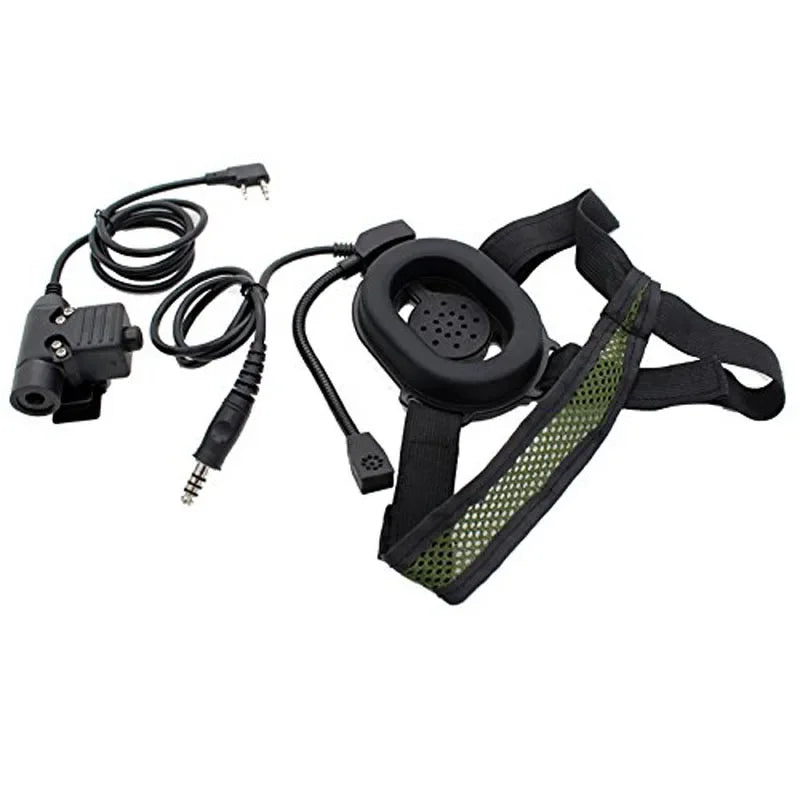 Baofeng Portable Radio Tactical Bowman Elite II Radio Headset Earpiece With U94 Style PTT For UV-5R Kenwood Walkie Talkie 2 Pin