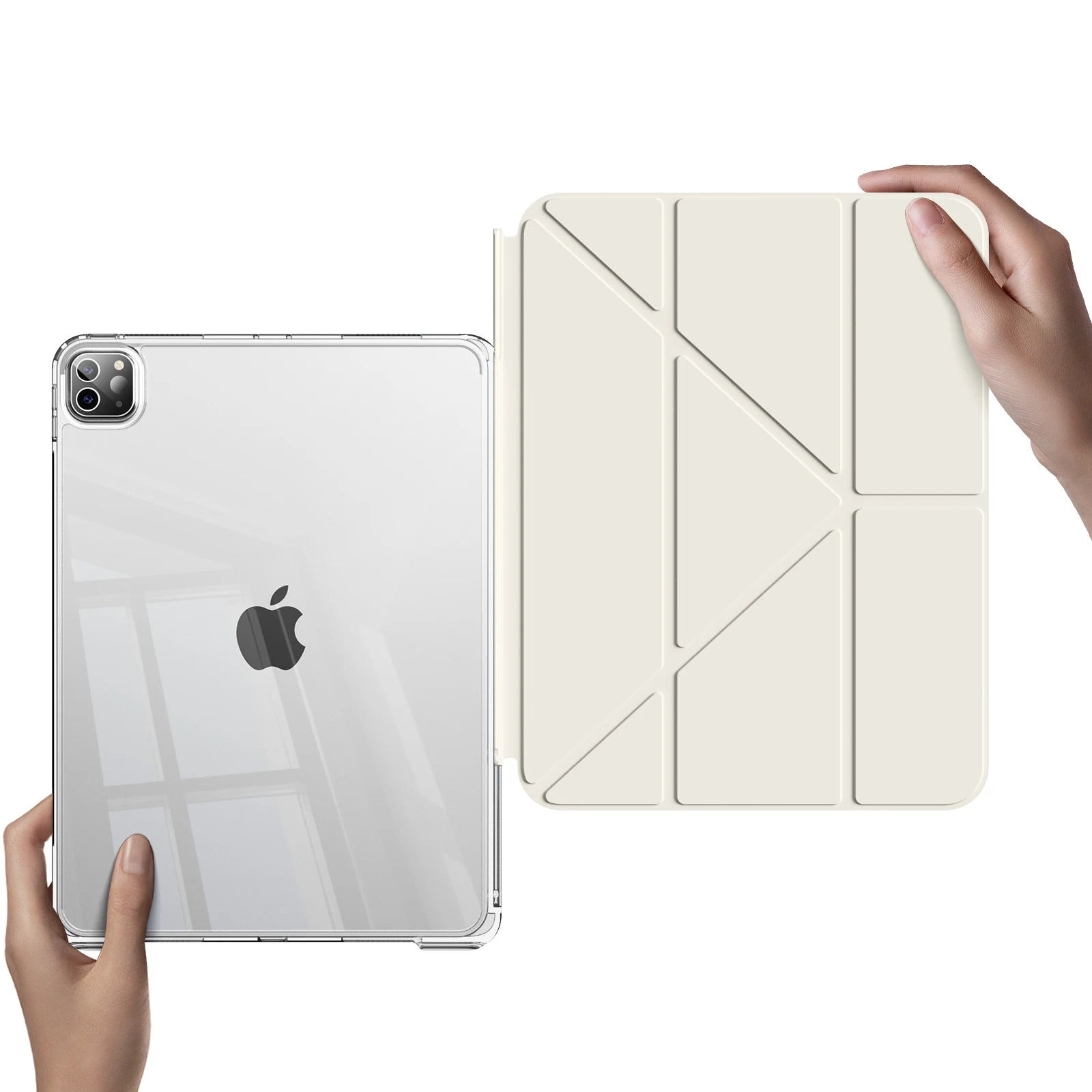 ZOYU For iPad for iPad Pro 11 12.9 Sliding Detachable Acrylic Cover,for iPad 10th 10.9 Air 11 Air 4/5 10.2 7/8/9 th mini 6 Case
