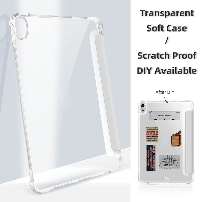 Smart Tablet Case for Lenovo Tab M11 TB330F P11 Xiaoxin Pad 11 2024 2025 TB-336FC P11 Pro TB-J706 J716 with Pencil Holder Cover