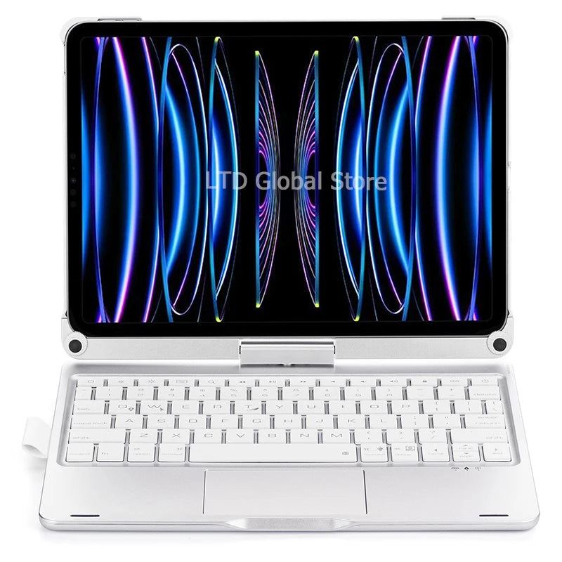 Bluetooth Magic Keyboard Case For iPad Pro 11 2022 2021 2020 2018 Air 5 4 10.9 6 7 8 11 inch 2026 2025 2024 Tablet Case Keyboard