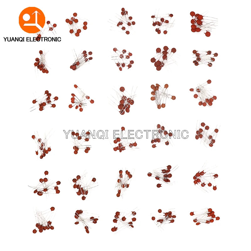 300pcs 50V Ceramic Capacitor Kit 2PF-0.1UF 30Values*10pcs Capacitance Assorted Set DIY Sample Pack
