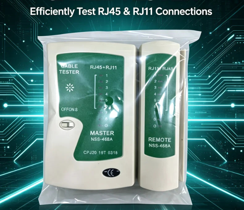 Network Cable Tester RJ45 Ethernet Cable Tester Lan Test Tool For Cat5 Cat6 CAT7 8P 6P LAN Cable And RJ11 Telephone Cable