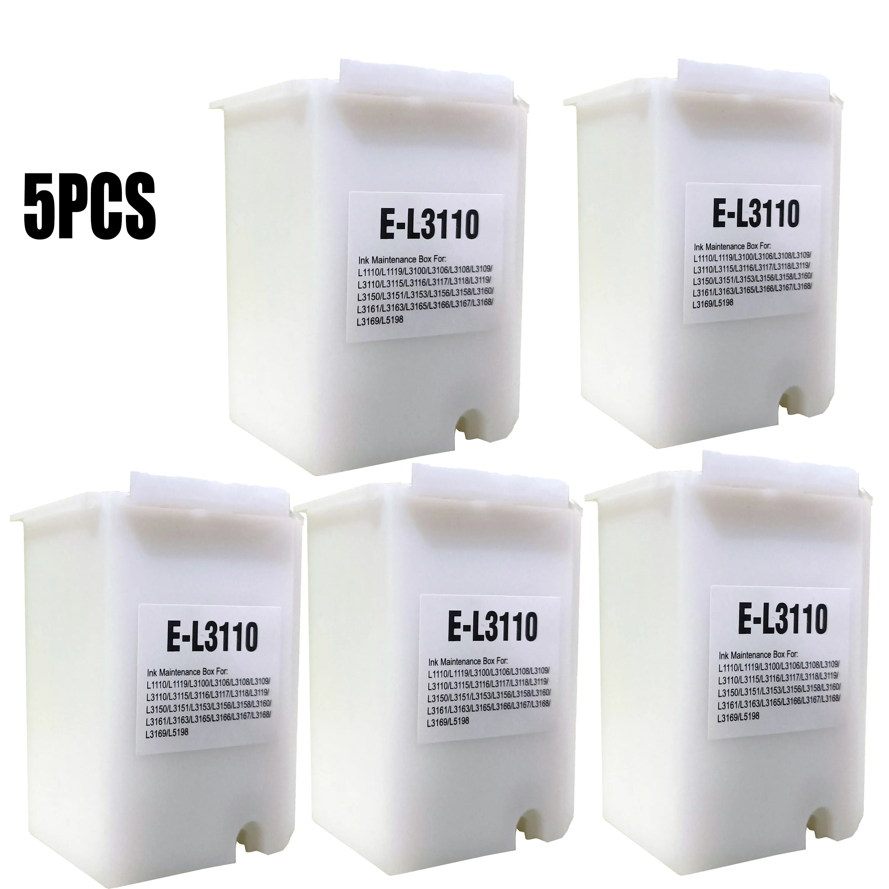 5PCS 1830528 L3110 Maintenance Box for EPSON L3100 L3101 L3110 L3115 L3116 L3150 L3151 L3156 L3158 L3160 L3165 Printers