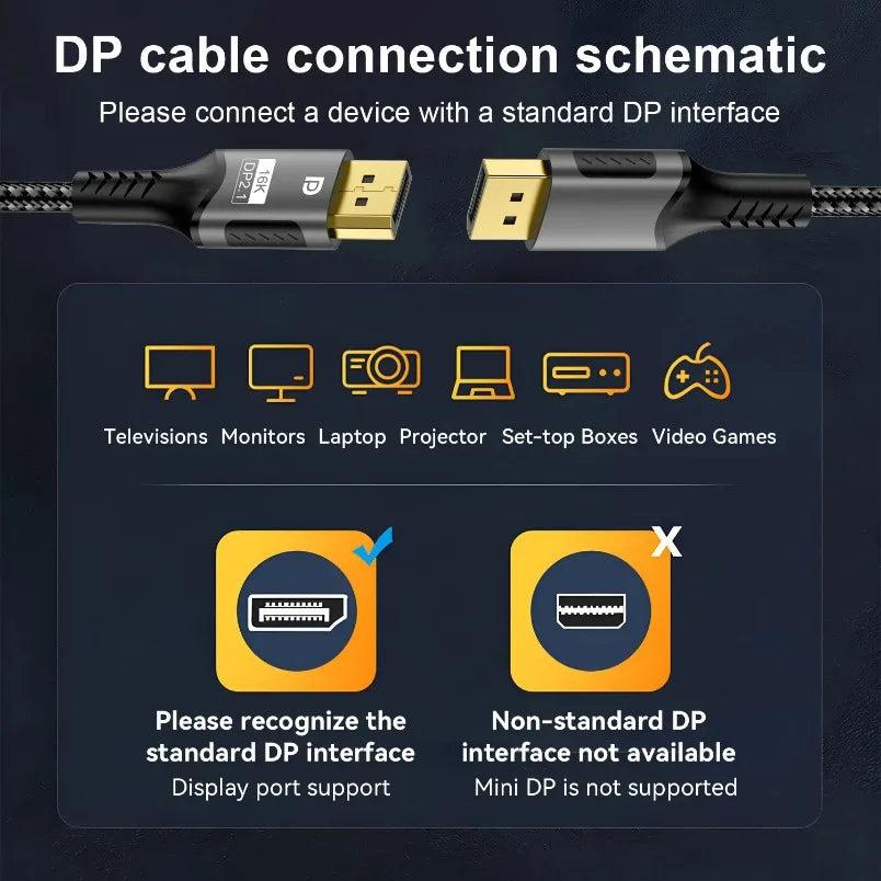 8K@60Hz 48Gbps 8K HDMI-Compatible 2.1 Cable ARC HDCP Ultra High Speed HDR For RTX Video Cable PC Laptop Projector 4K@120Hz HD TV