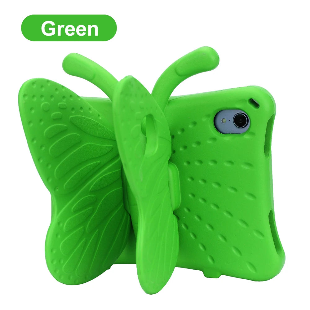 3D Butterfly Case For iPad 10.9 7th 8th 9th 10th 11" Air 5 4 3 2 1 Pro 10.5 9.7 Kids EVA Cover For iPad 2 3 4 Mini 7 6 5 4 3 2 1