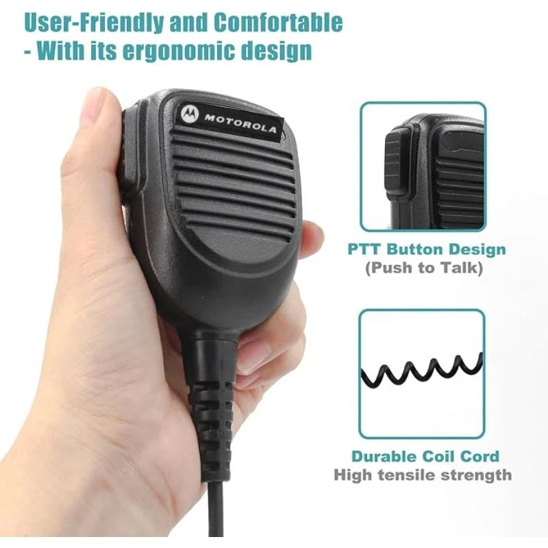 RMN5052A Hand PTT Mic Speaker Microphone for MOTOTRBO DGM4100 DGM6100 DM3400 DM3601 DM4400 M8220 M8268 M8620 XPR4300 XPR4550