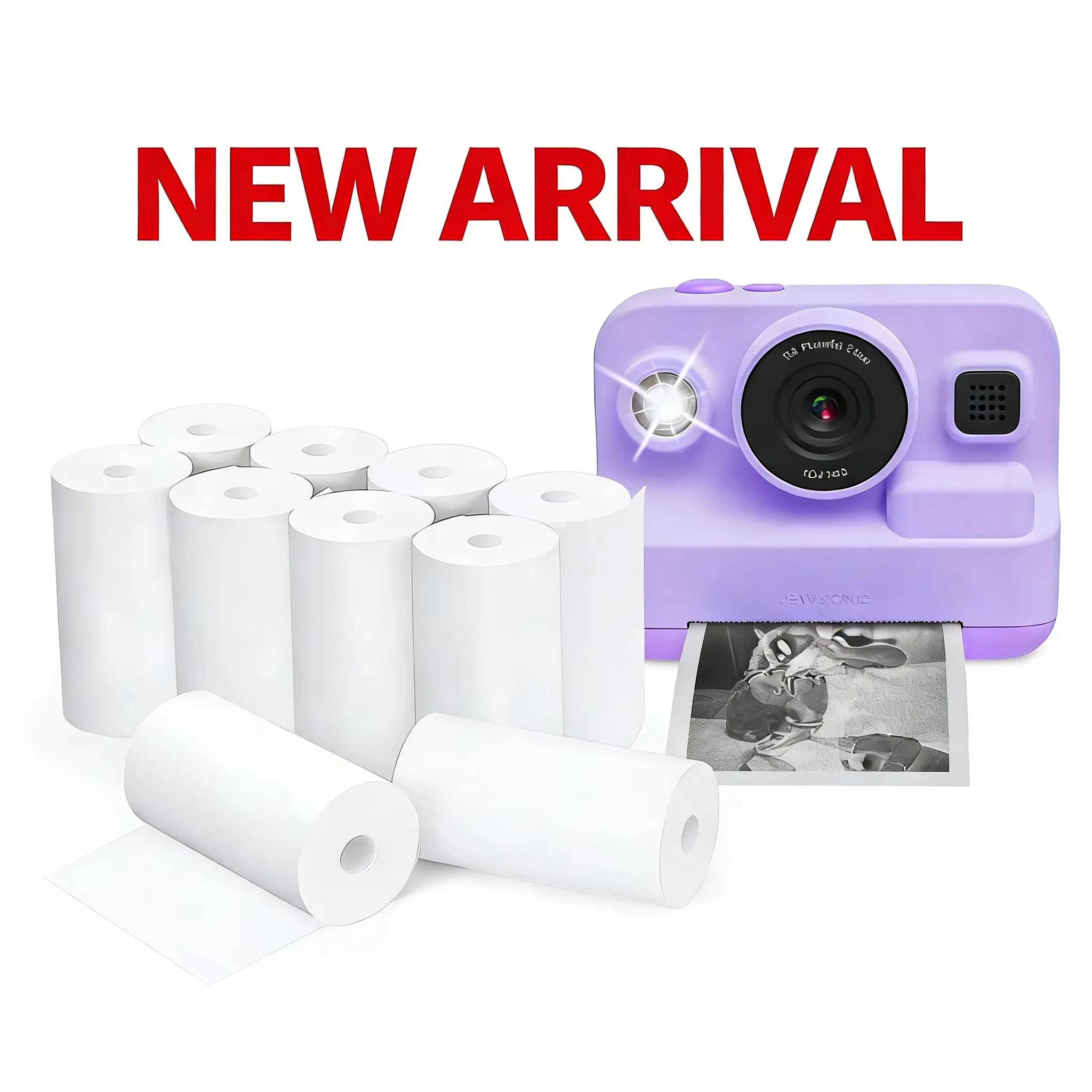 3-40Rolls 57x25MM Thermal Paper White Children Camera Instant Print Kids Camera Printing Paper Replacement Accessories Parts