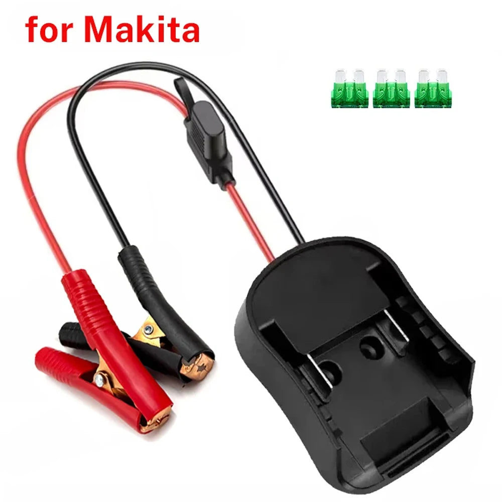 For Makita/DeWalt/Milwaukee 18V Igniter Jump Starters Car And Motorcycle Lithium Battery Emergency Power Supply with 3 Fuses
