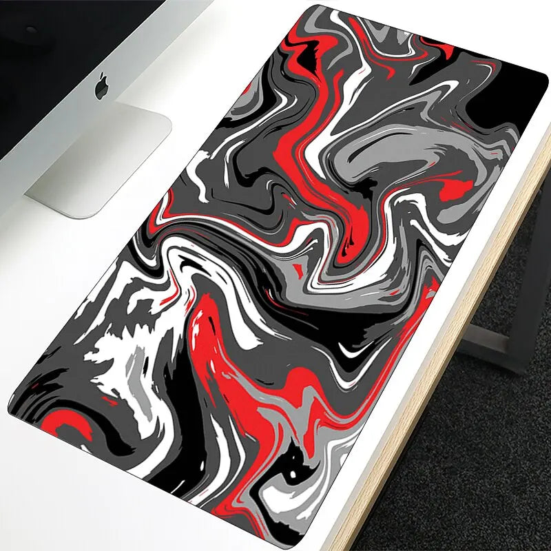 Anime Mouse Pad Large Gaming Desk Mat Extended Non-Slip Rubber Base Stitched Edge Keyboard Mat Kawaii Mousepad for Laptop Gamer