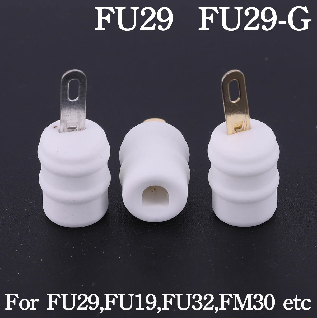 6.4mm 7.4mm 9mm 14mm Ceramic Vacuum Tube Anode Plate Grid Cap Hat For EL504 EL519 6P13P FU7 807 310A 845 6J1 805 811 572B FU29
