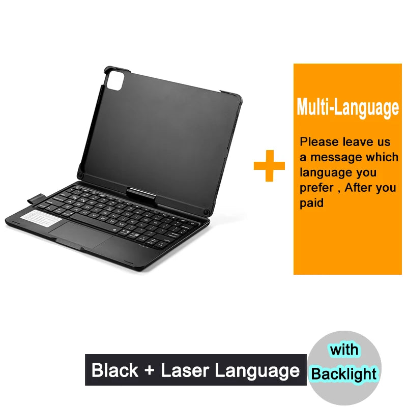 Bluetooth Magic Keyboard Case For iPad Pro 11 2022 2021 2020 2018 Air 5 4 10.9 6 7 8 11 inch 2026 2025 2024 Tablet Case Keyboard
