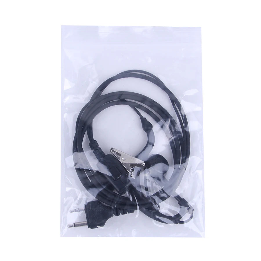 2 Pin PTT Ear Hook Earpiece Earphone MIC For MIDLAND Walkie Talkie G6/G7/G8/G9 GXT550 GXT650 LXT80, LXT110, LXT112 CB radio