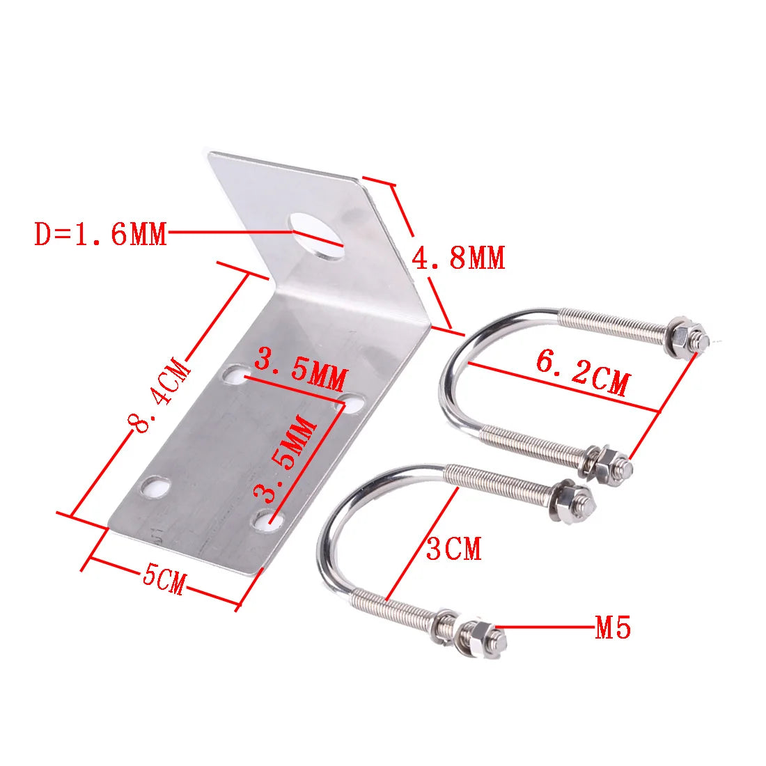 VHF Marine Antenna Low-Profile 156-163Mhz Antennas W/16.4ft(5m) RG58 Low Loss Premium Coaxial Cable with PL259