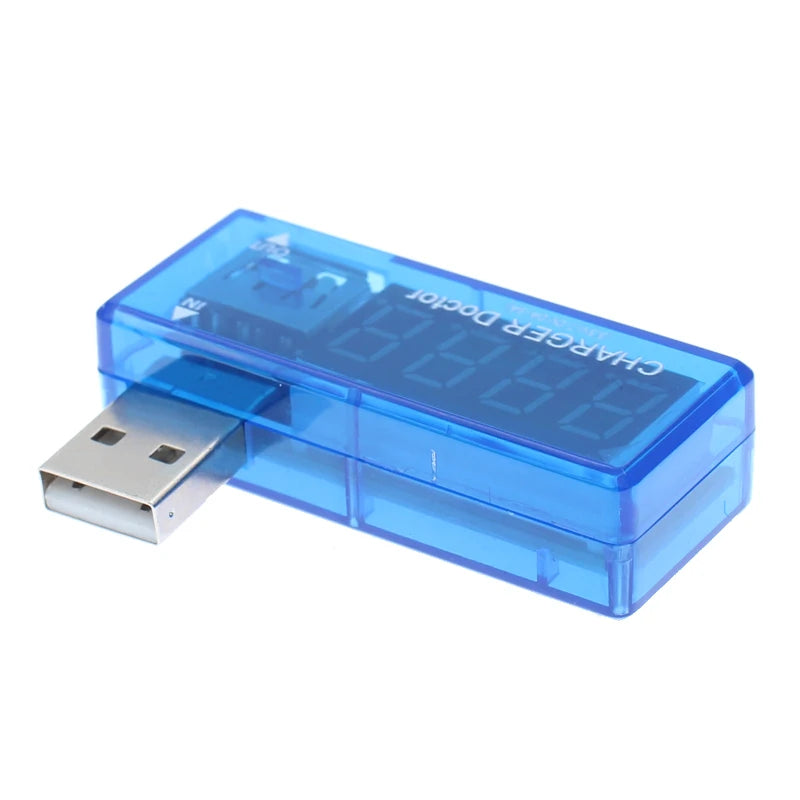 Digital USB Mobile Power charging current voltage Tester Meter Mini USB charger doctor voltmeter ammeter Turn transparent