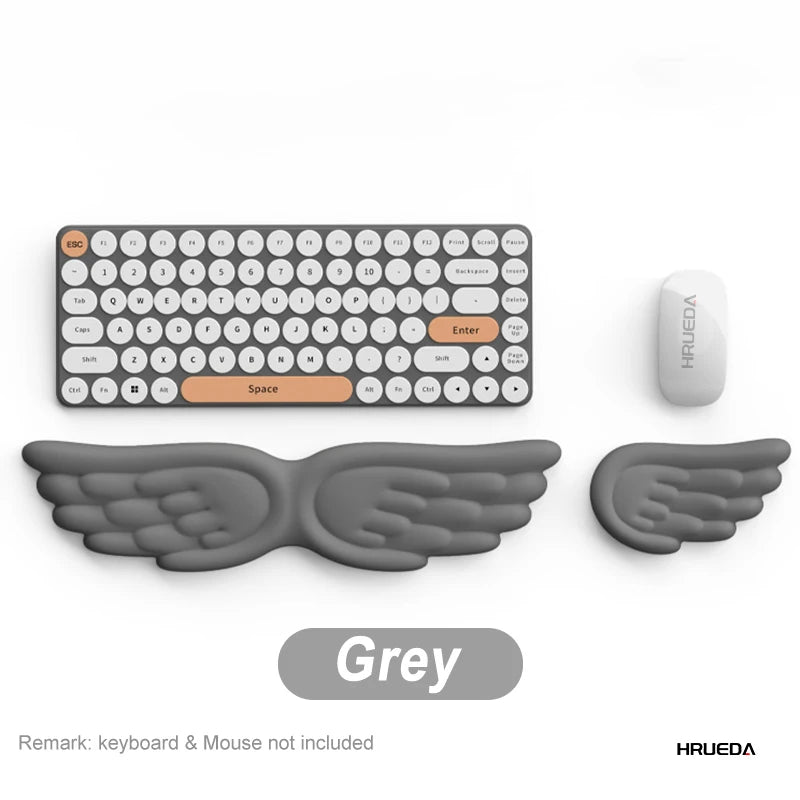 Mechanical Keyboard Mouse Wrist Rest Angel Wing Memory Foam Mouse Cushion Support Pad Wrist Support For Office Computer Laptops